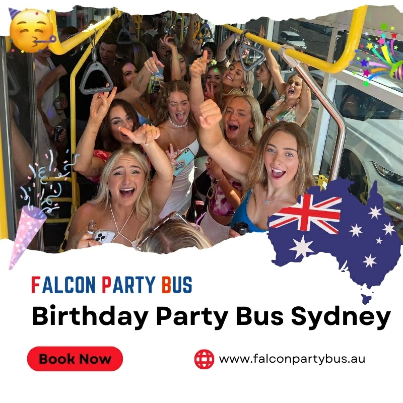 Birthday Party Bus , Birthday Party Bus Sydney , Party Bus Sydney , falcon Party Bus Sydney