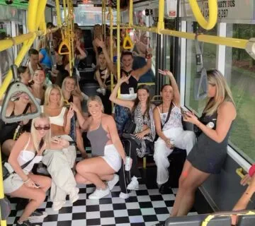 Party bus Sydney, Party bus hire Sydney, Birthday night, Hens night, Bucks night, School formal, Racecourse, Wedding transfer, Airport & cruise transfer, Musical events transfer, Sport events transfer, Corporate events transfer, Christmas parties transfer